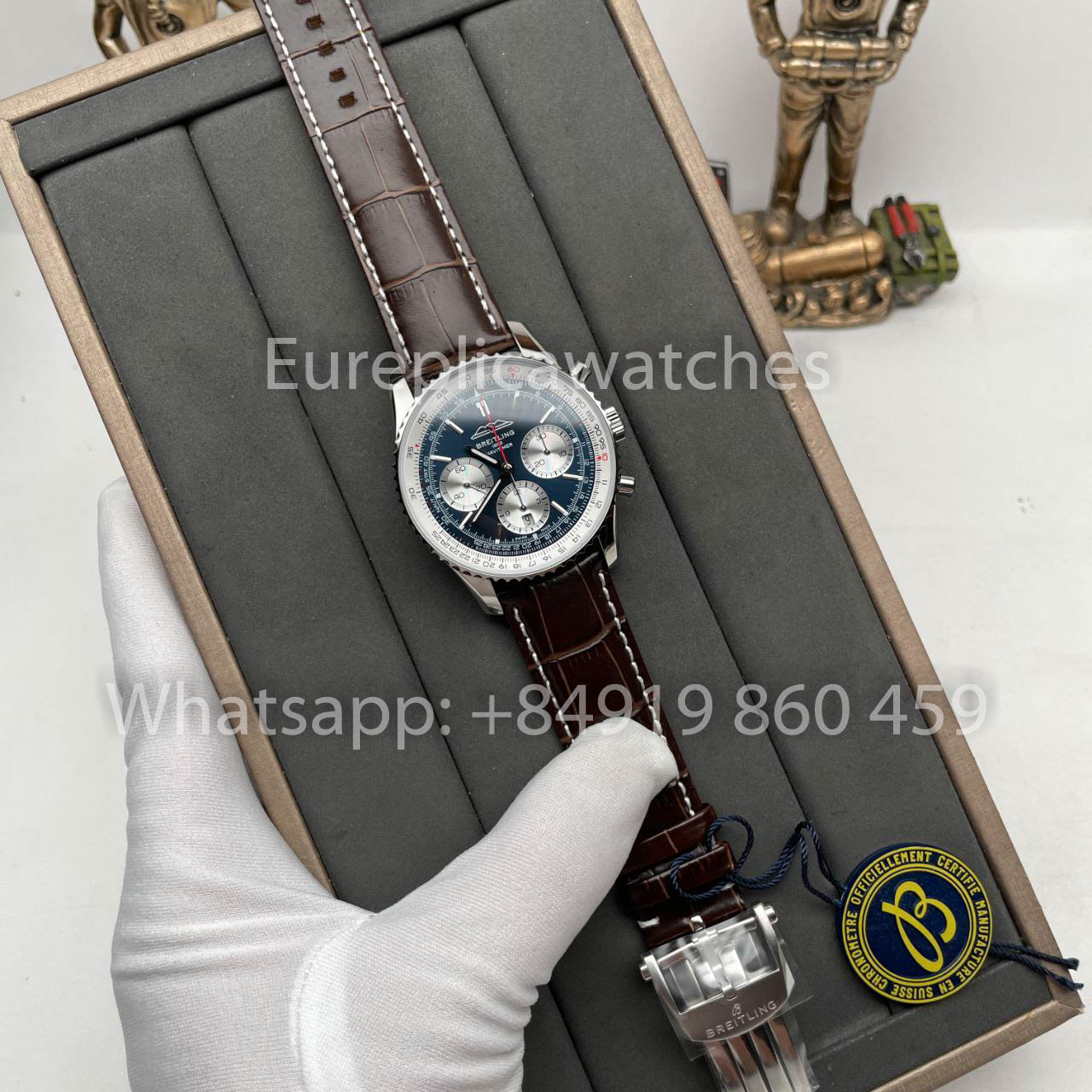 Breitling Navitimer B01 cronógrafo AB0137211C1A1 41mm 1:1 edición mejorada BLS Fabbrica Pelle cinturino