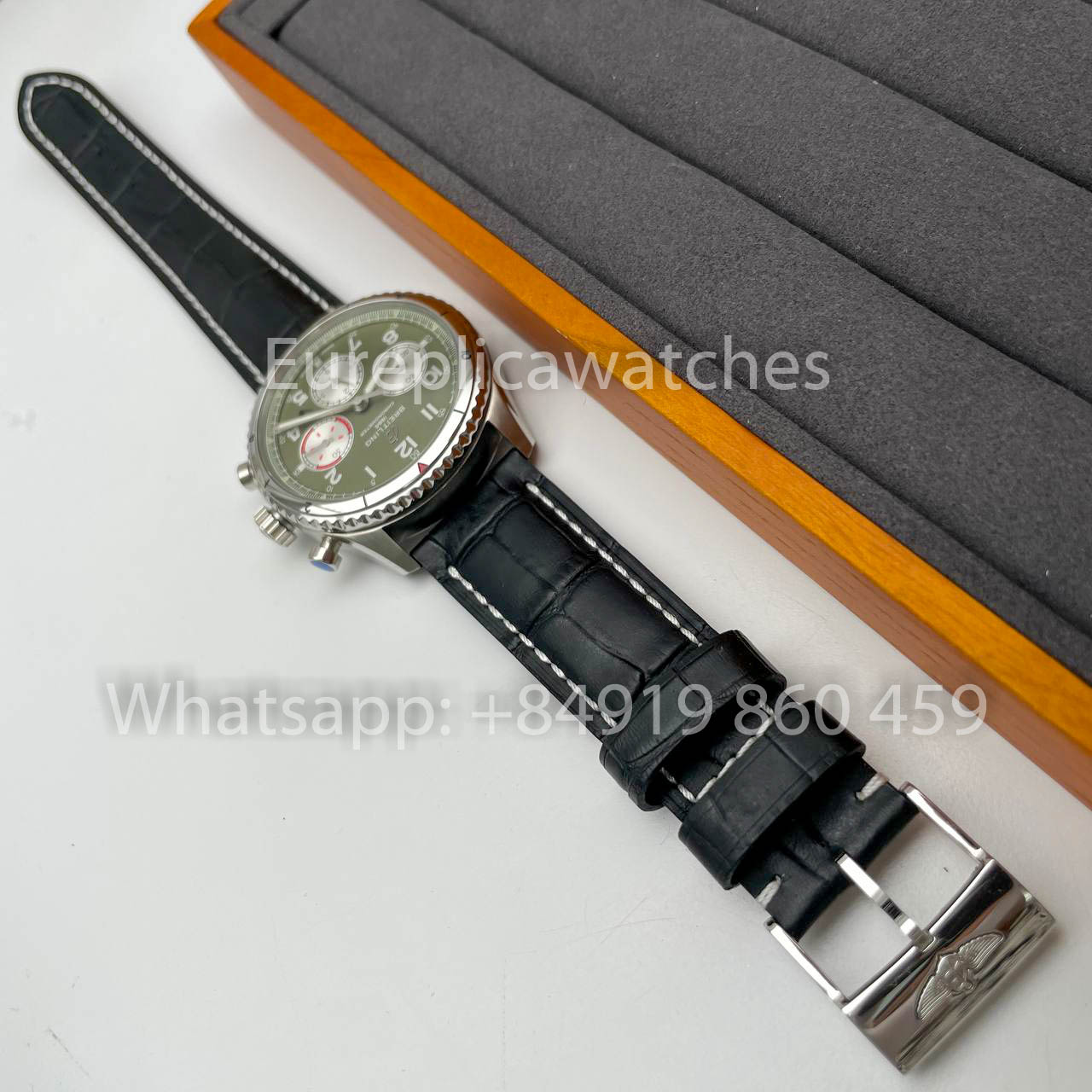 Breitling Aviator 8 Ab01192a1l1X1 quadrante verde  1:1 Best Clone EF Fabbrica