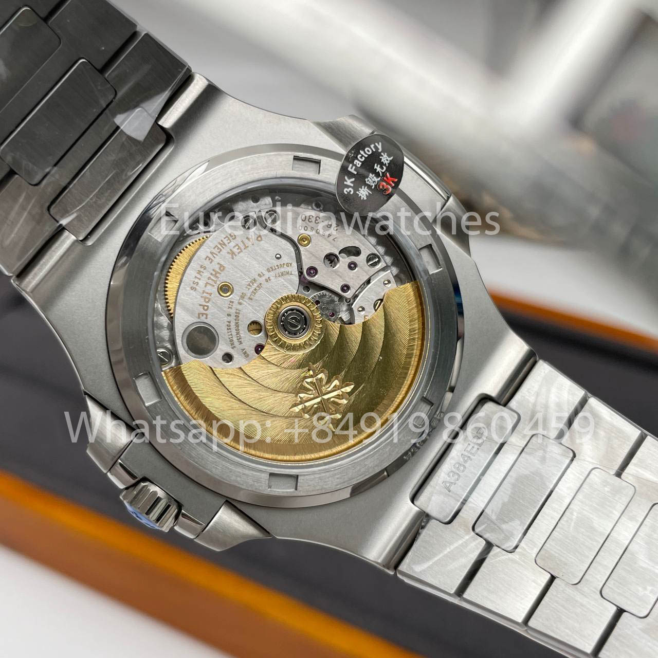 Patek Philippe Nautilus 5711/1A-014 quadrante verde 1:1 Best Clone 3K Fabbrica Newest Versione SS
