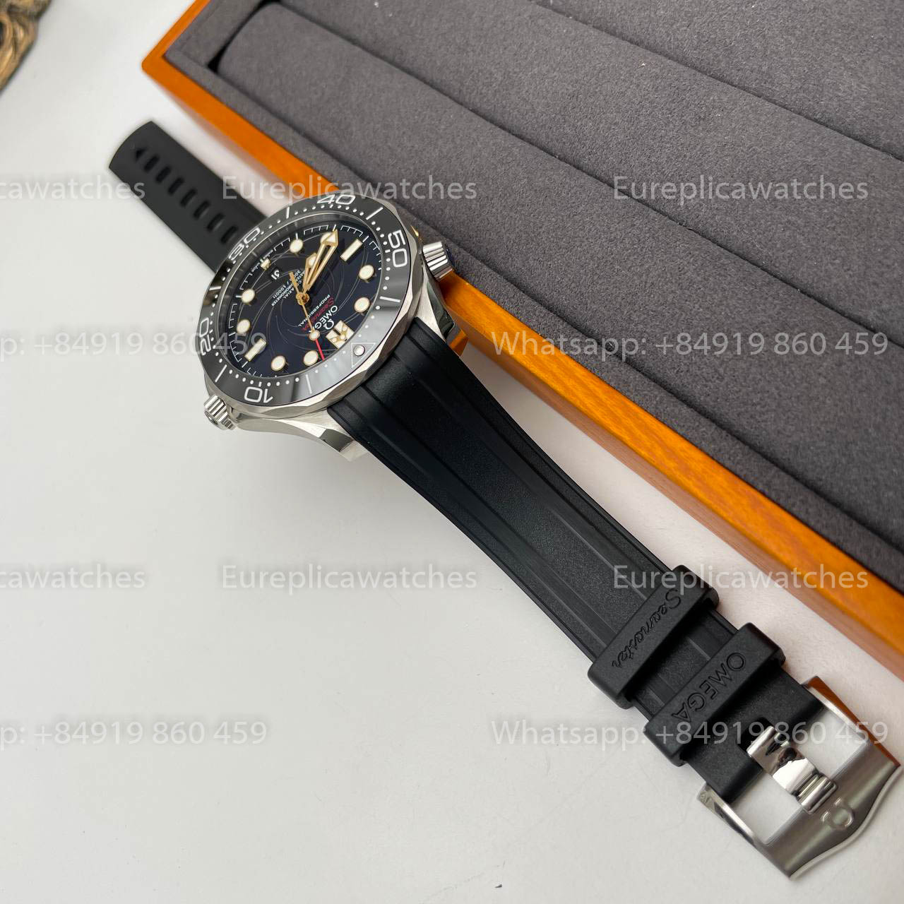 Omega Seamaster Diver 300M 210.22.42.20.01.004 1:1 Best Edition OR Fabbrica Rubber cinturino