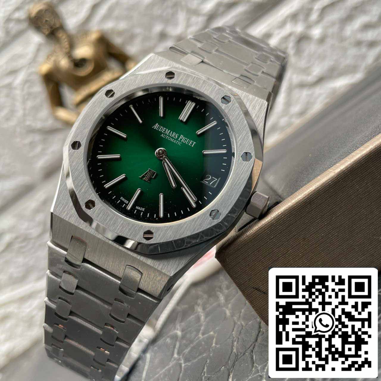 Audemars Piguet Royal Oak 16202PT.OO.1240PT.01 1:1 Best Edition ZF Fabbrica Green Dial