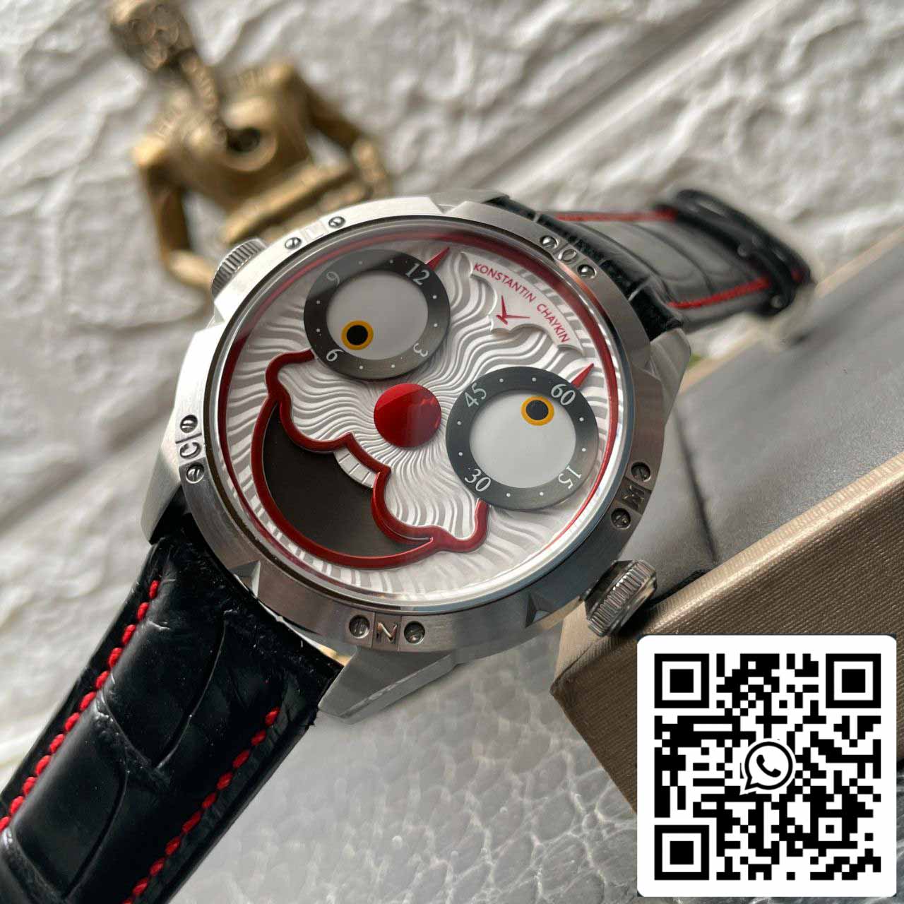 Konstantin Chaykin Joker K07 White Dial Red cinturino 1:1 Best Edition TW Fabbrica V3s Version