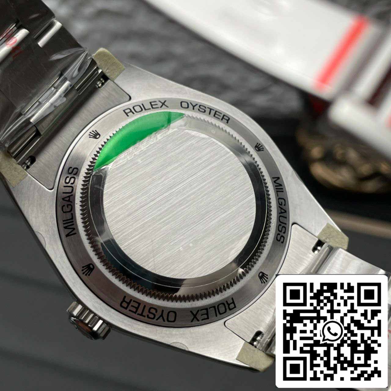 Rolex Milgauss 116400GV JVS Fabbrica 1:1 edizione migliore Swiss ETA3131 Black Dial
