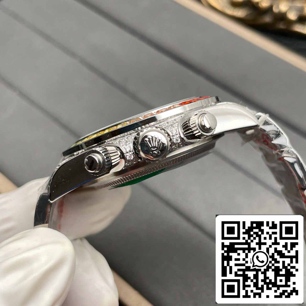 Rolex Daytona 116599 RBOW 1:1 Mejor Edición TW Fabbrica Esfera Negra