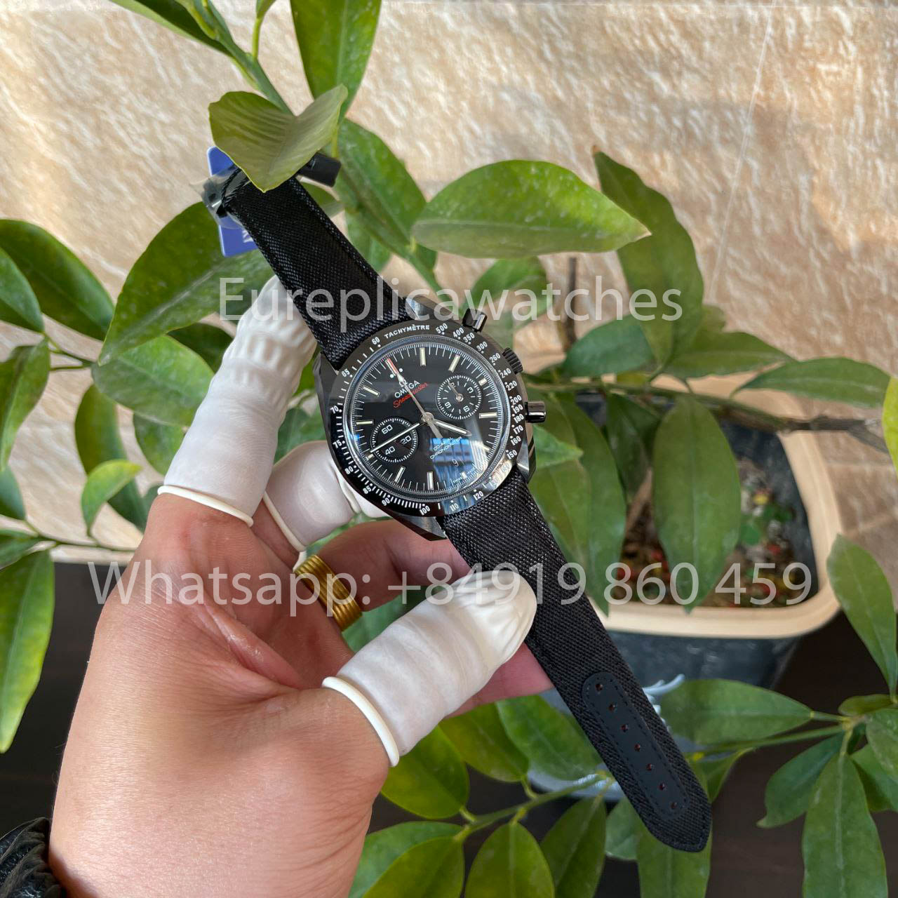 Omega Speedmaster 311.92.44.51.01.003 Moonwatch 1:1 Best Edition N1 Fabbrica fabric cinturino