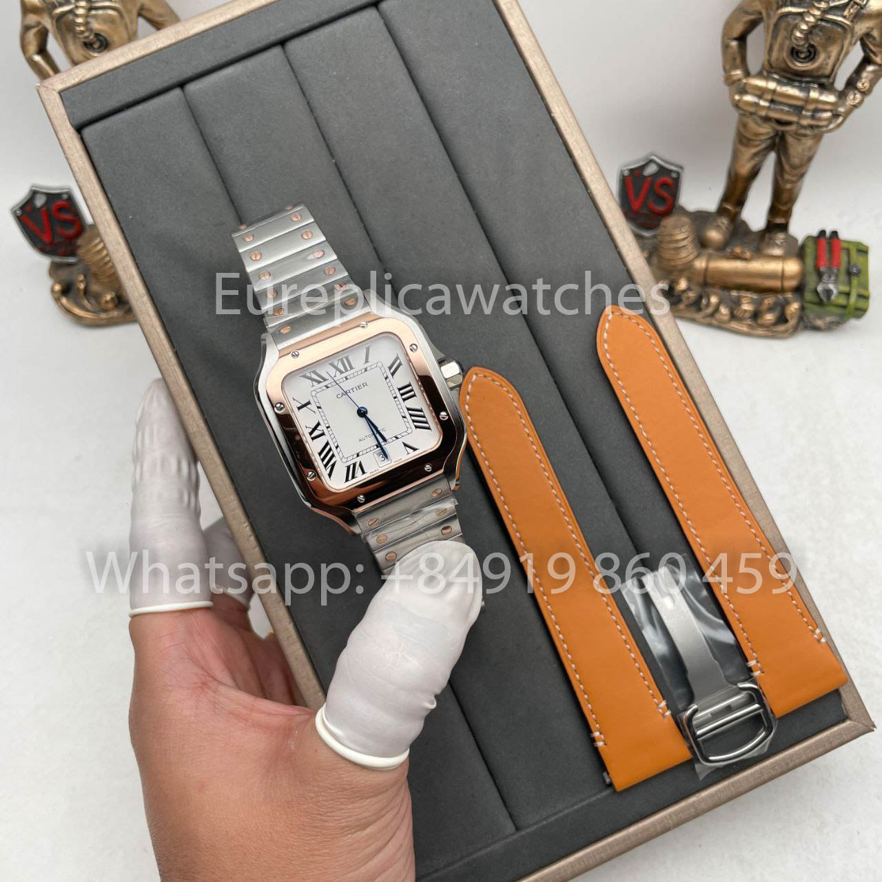 Cartier De Santos W2SA0006 2018 BV Fabbrica 1:1 edición migliore Swiss ETA 9015