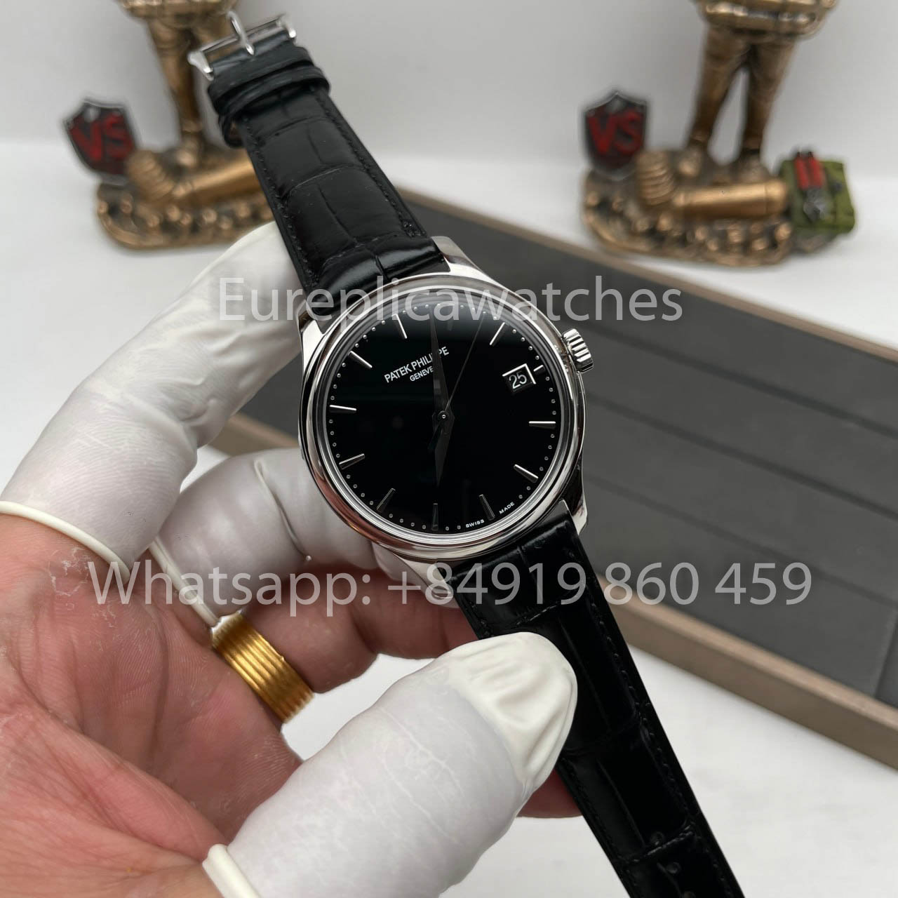 Patek Philippe Calatrava 5227G-010 1:1 edição melhor 3K Fabric quadrante preto