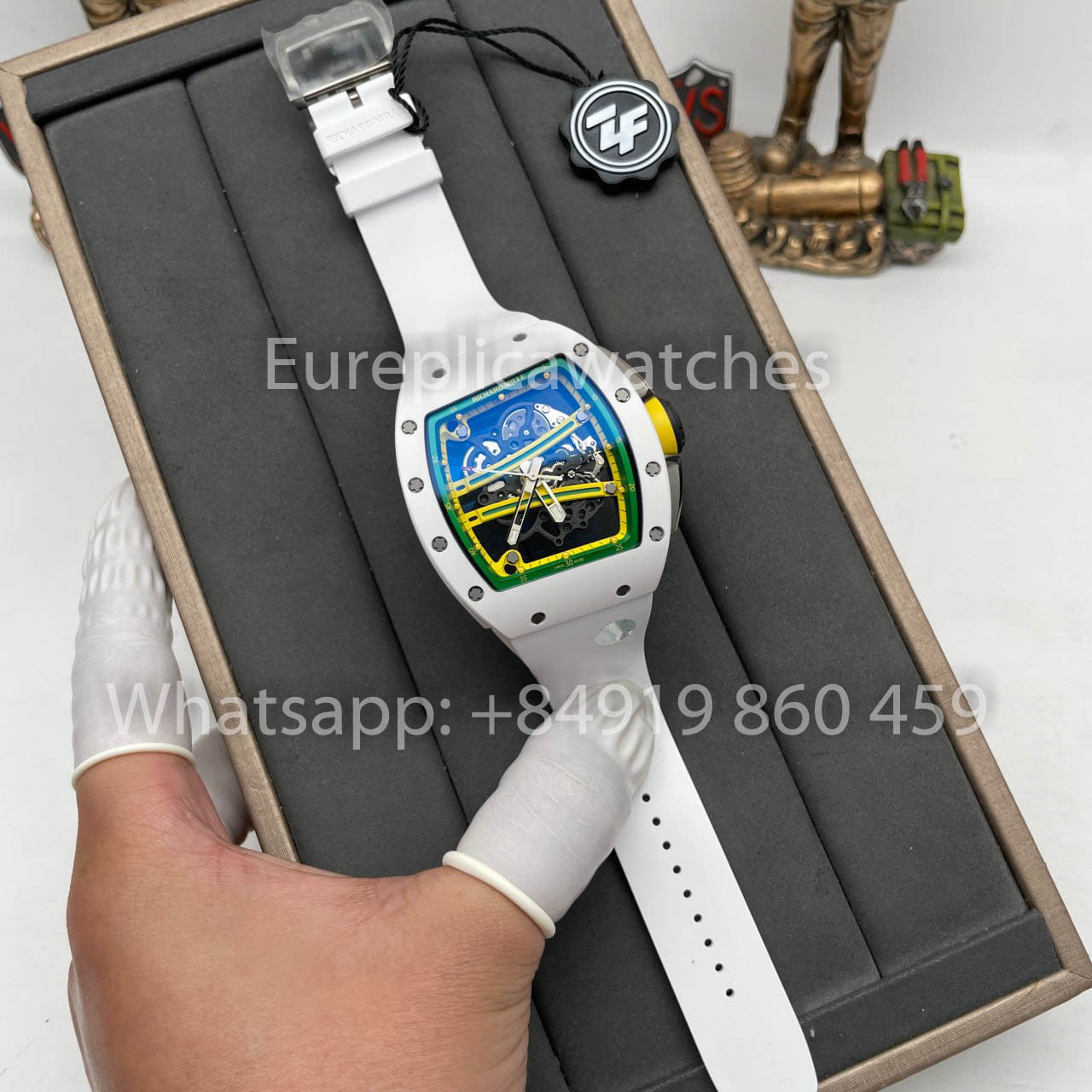 Richard Mille RM061 TZP-N White Ceramic 1:1 Best Clone ZF Fabbrica