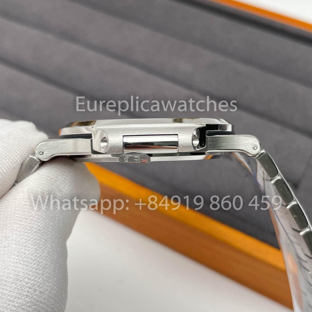 Patek Philippe Nautilus 5711/1A-014 quadrante verde 1:1 Best Clone 3K Fabbrica Newest Versione SS