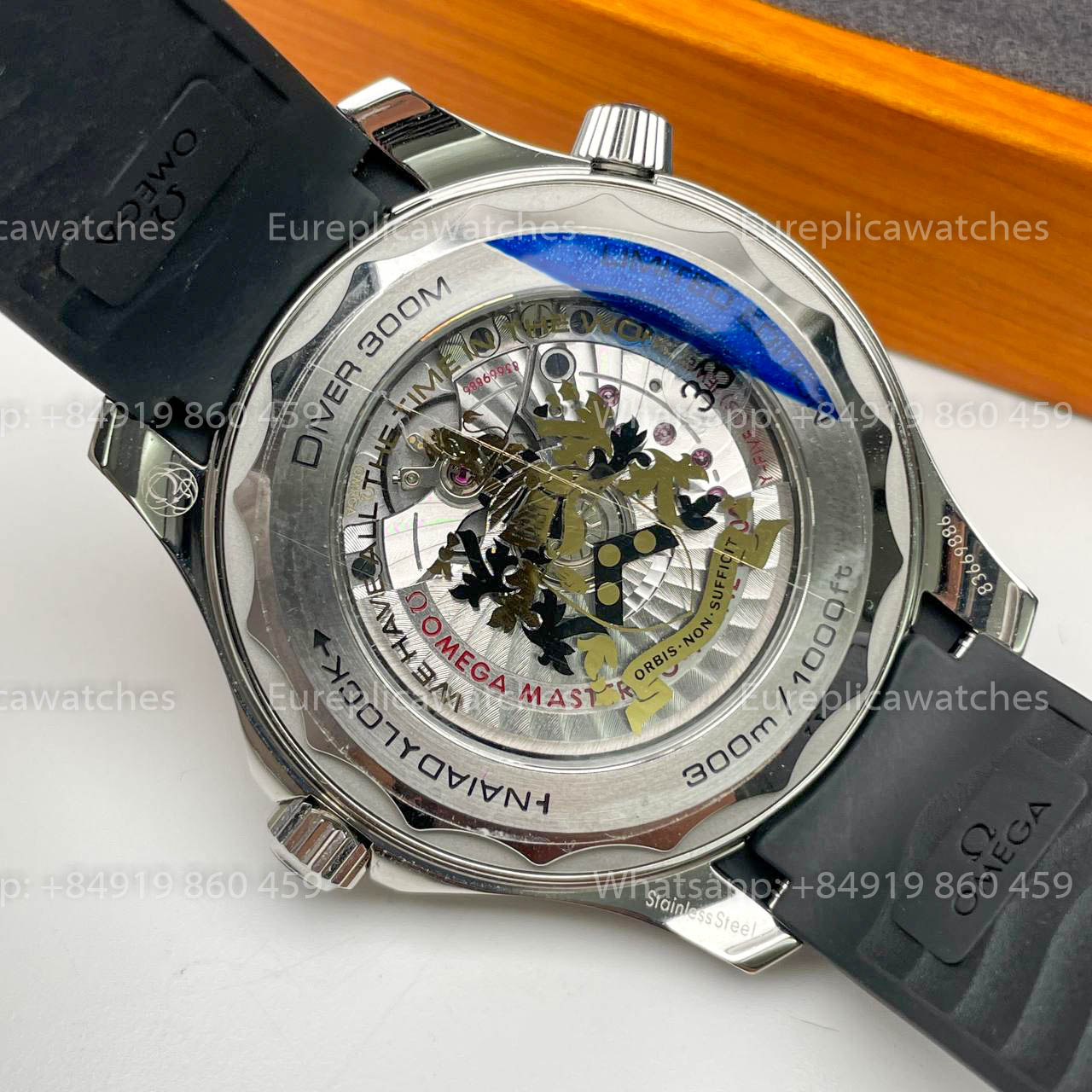 Omega Seamaster Diver 300M 210.22.42.20.01.004 1:1 Best Edition OR Fabbrica Rubber cinturino