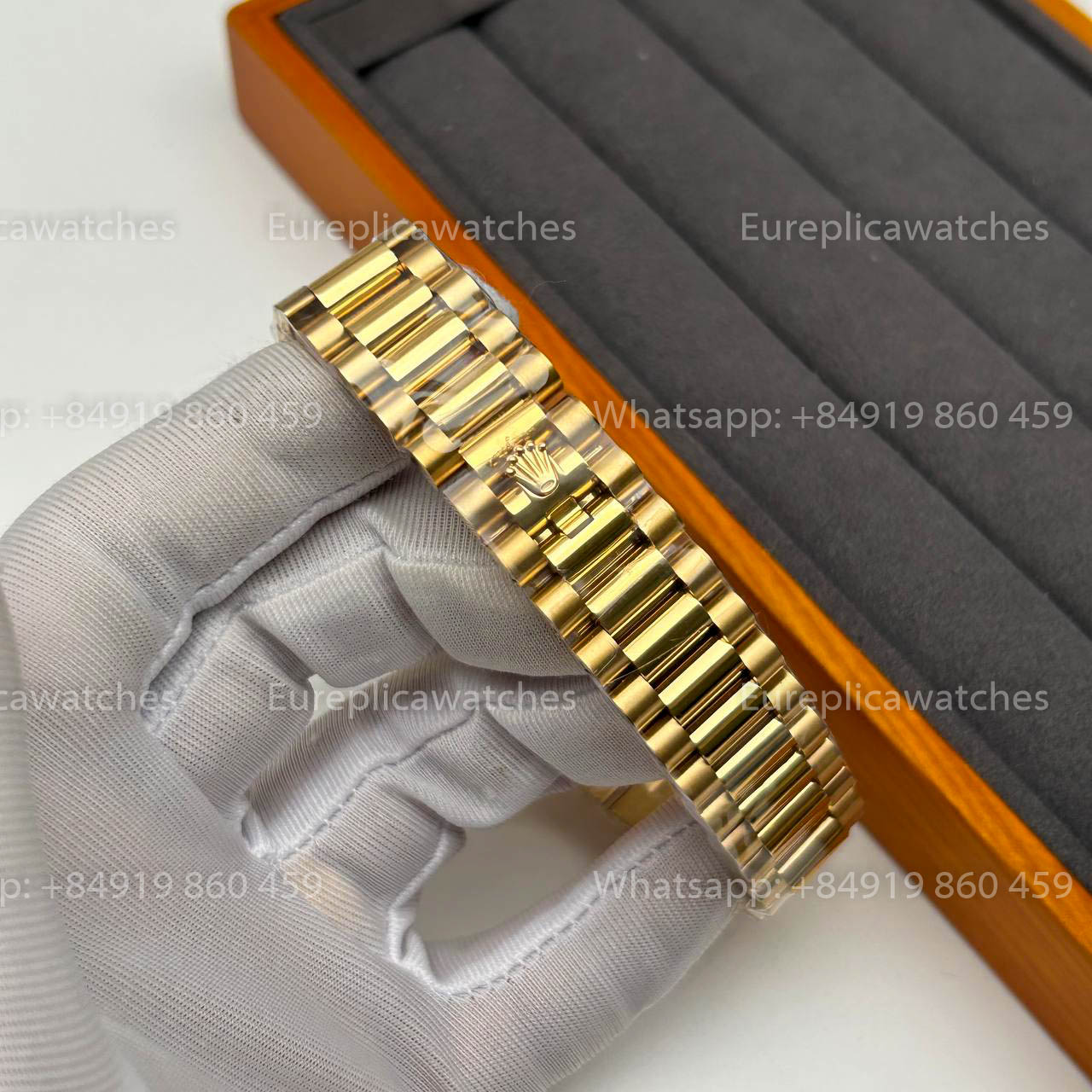 Rolex Day Date 18038 1:1 Best Edition QF Fabbrica Black Dial