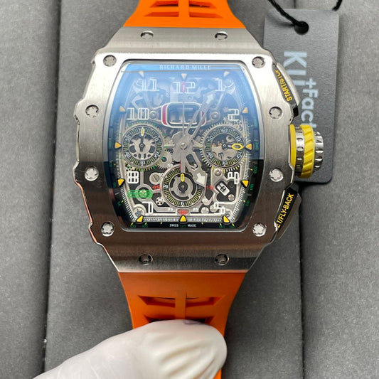 Richard Mille RM11-03 1:1 Best Edition KV Fabbrica Orange cinturino