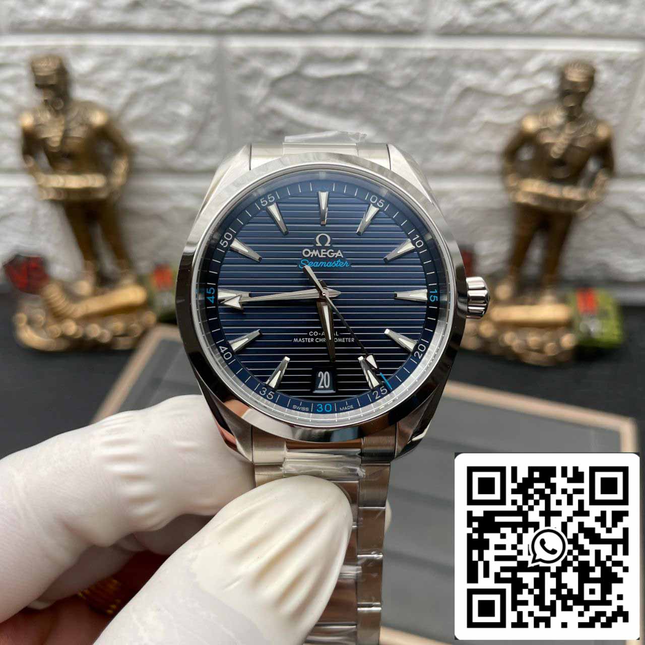Omega Seamaster 220.10.41.21.03.001 1:1 edizione migliore VS Fabbrica quadrante blu Swiss ETA8900