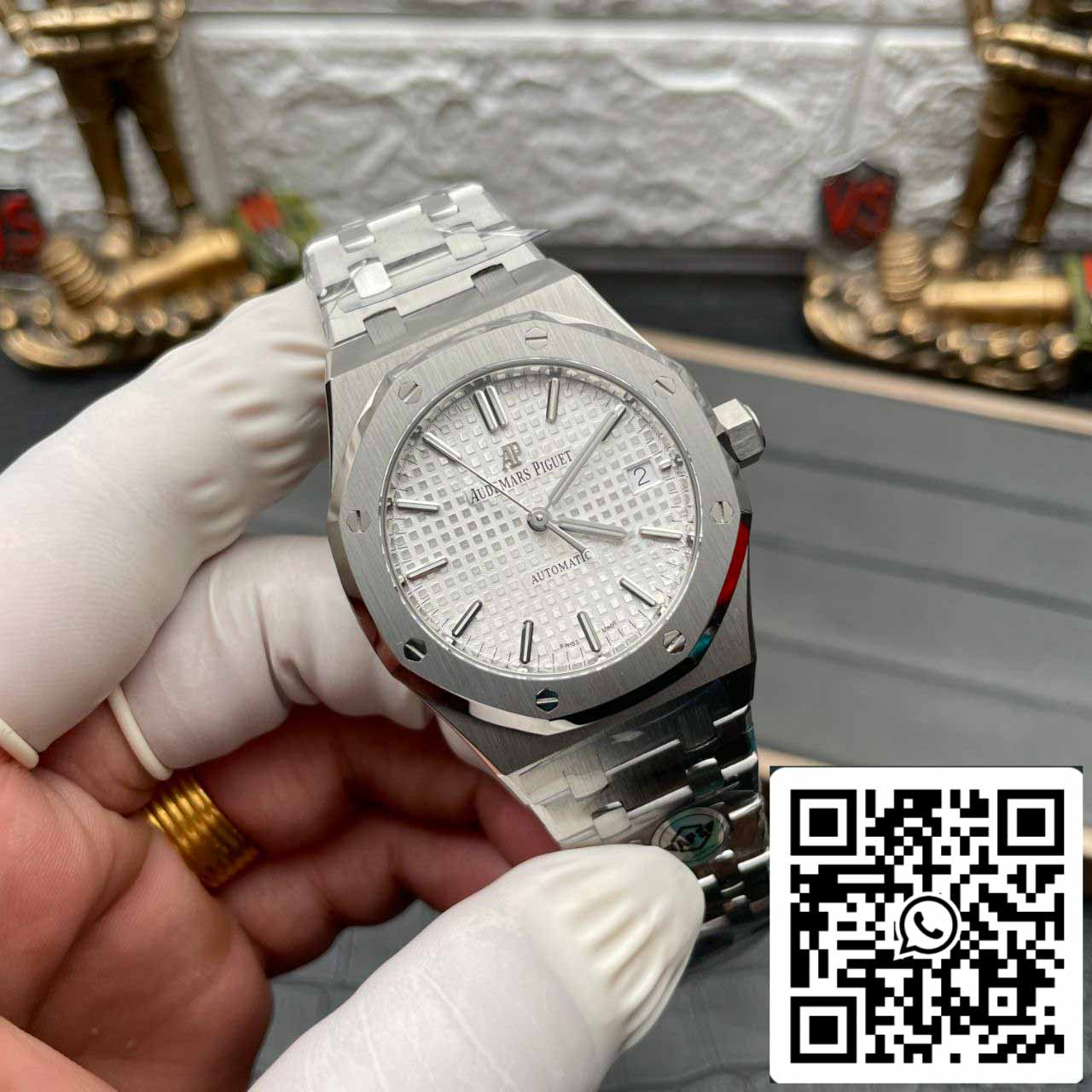 Audemars Piguet Royal Oak 15450ST.OO.1256ST.01 1:1 edizione migliore APS Fabbrica V3 quadrante argento