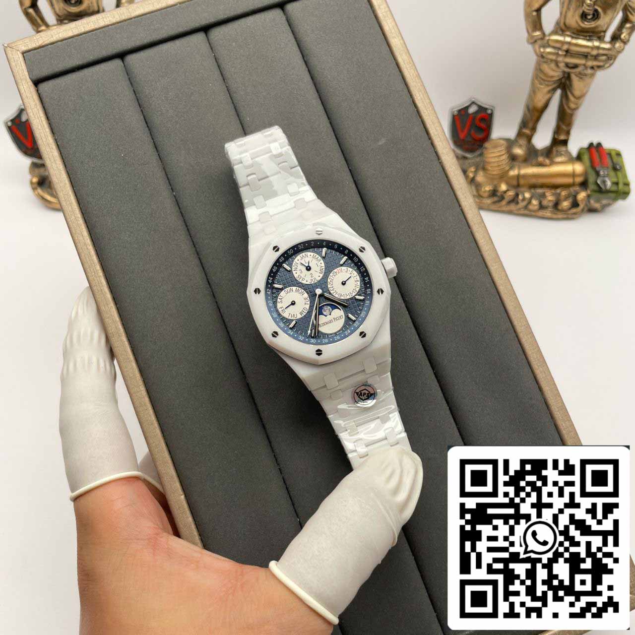 Audemars Piguet Royal Oak 26579CB.OO.1225CB.01 1:1 edición mejorada APS Fabbrica quadrante blu