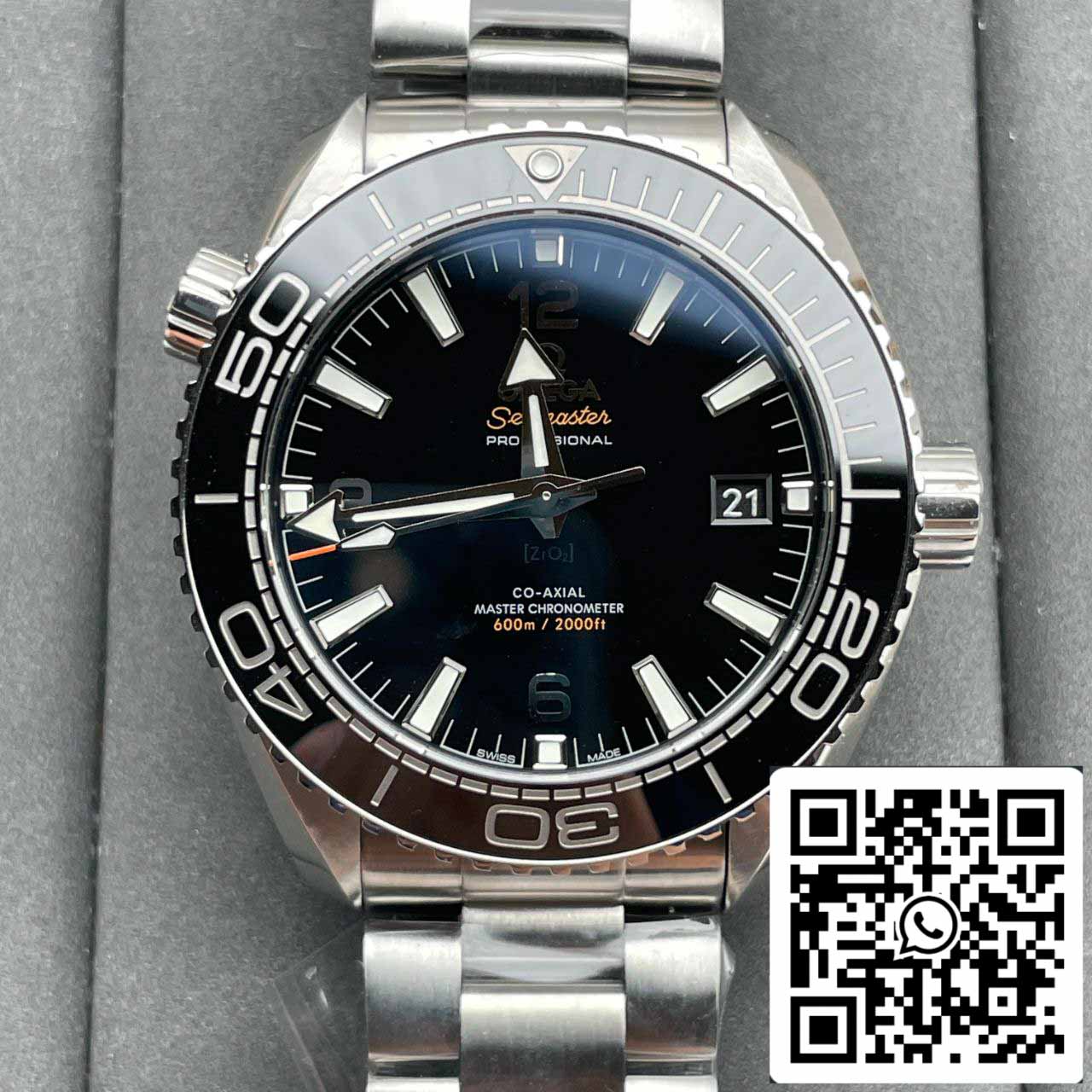 Omega Seamaster 215.30.44.21.01.001 1:1 edizione migliore VS Fabbrica Nero ceramica quadrante Swiss 8900