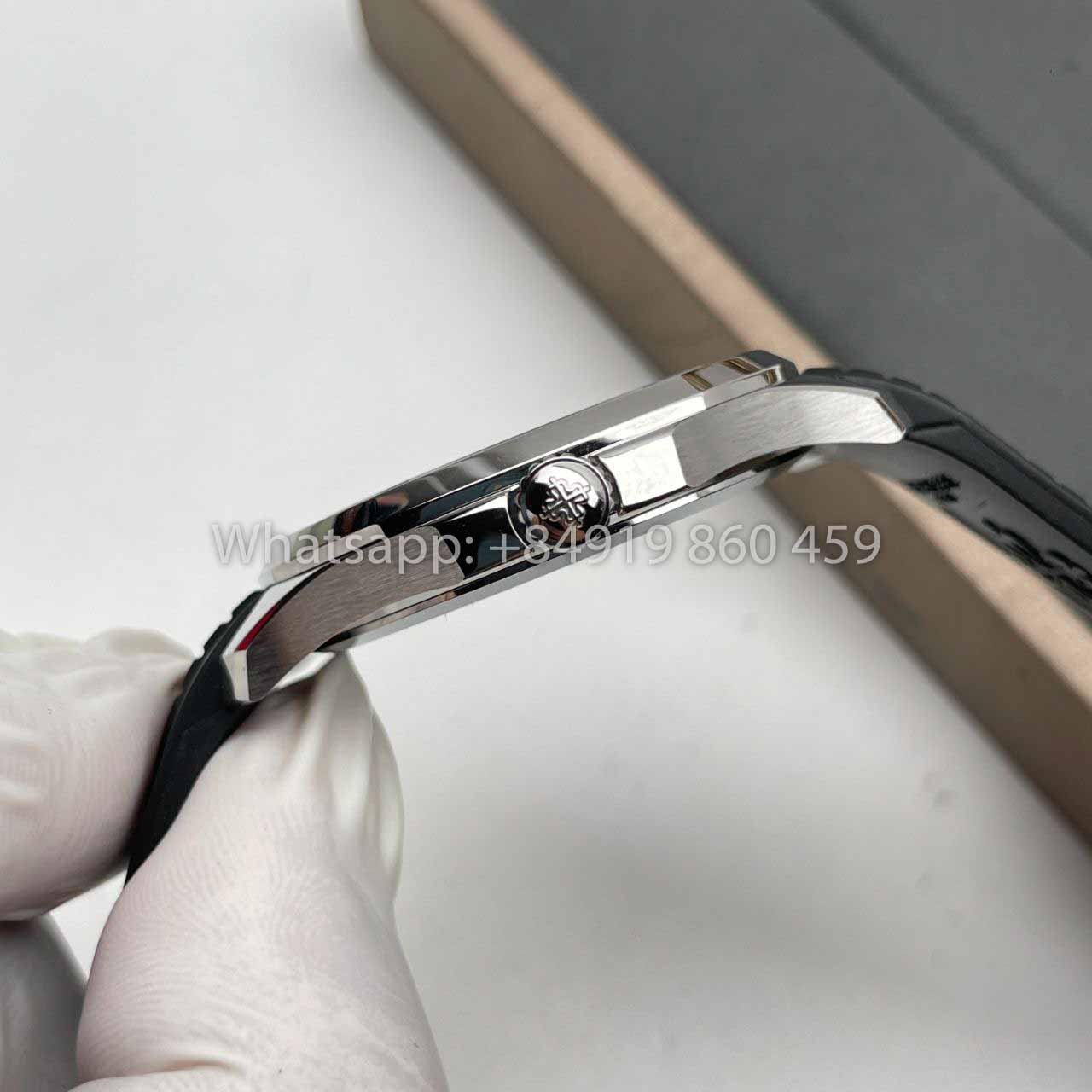 Patek Philippe Aquanaut 5167A-001 1:1 Best Clone 3K Fabbrica quadrante nero V3 new Buckle