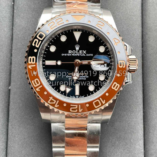 Rolex GMT Master II M126711chnr-0002 1:1 edizione migliore C+ Fabbrica Rosa Oro