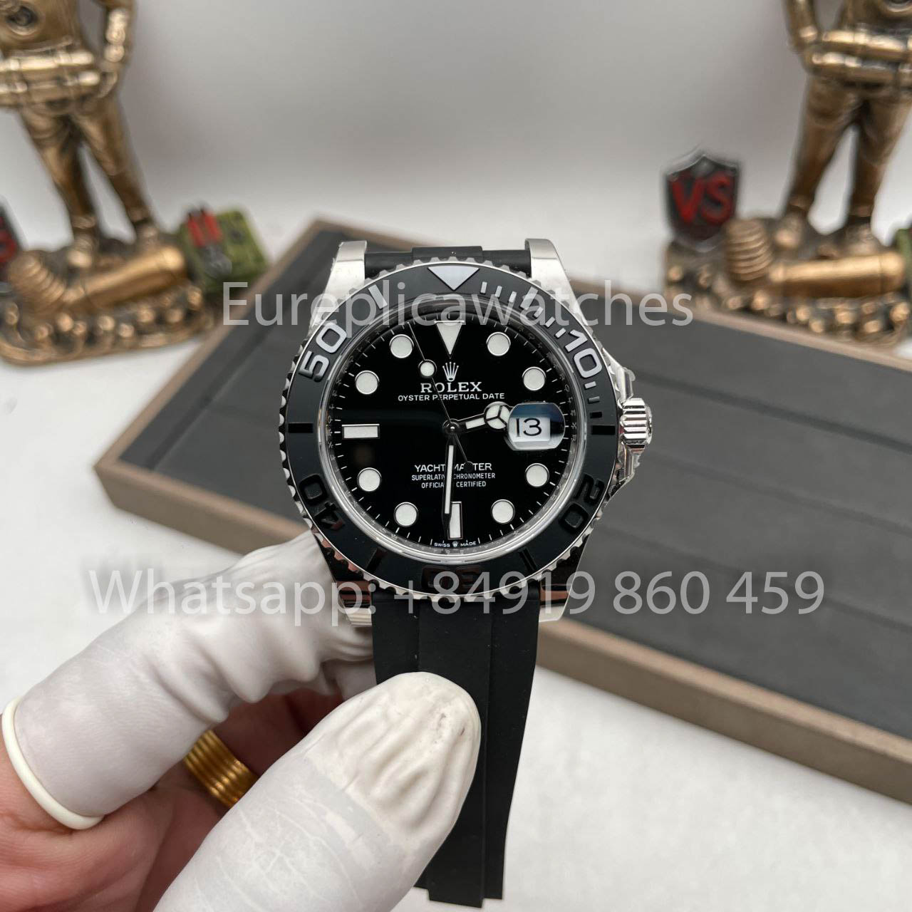 Rolex Yacht-Master 42 quadrante nero  M226659-0003  1:1 edizione migliore AR Fabbrica Counterweight Versione