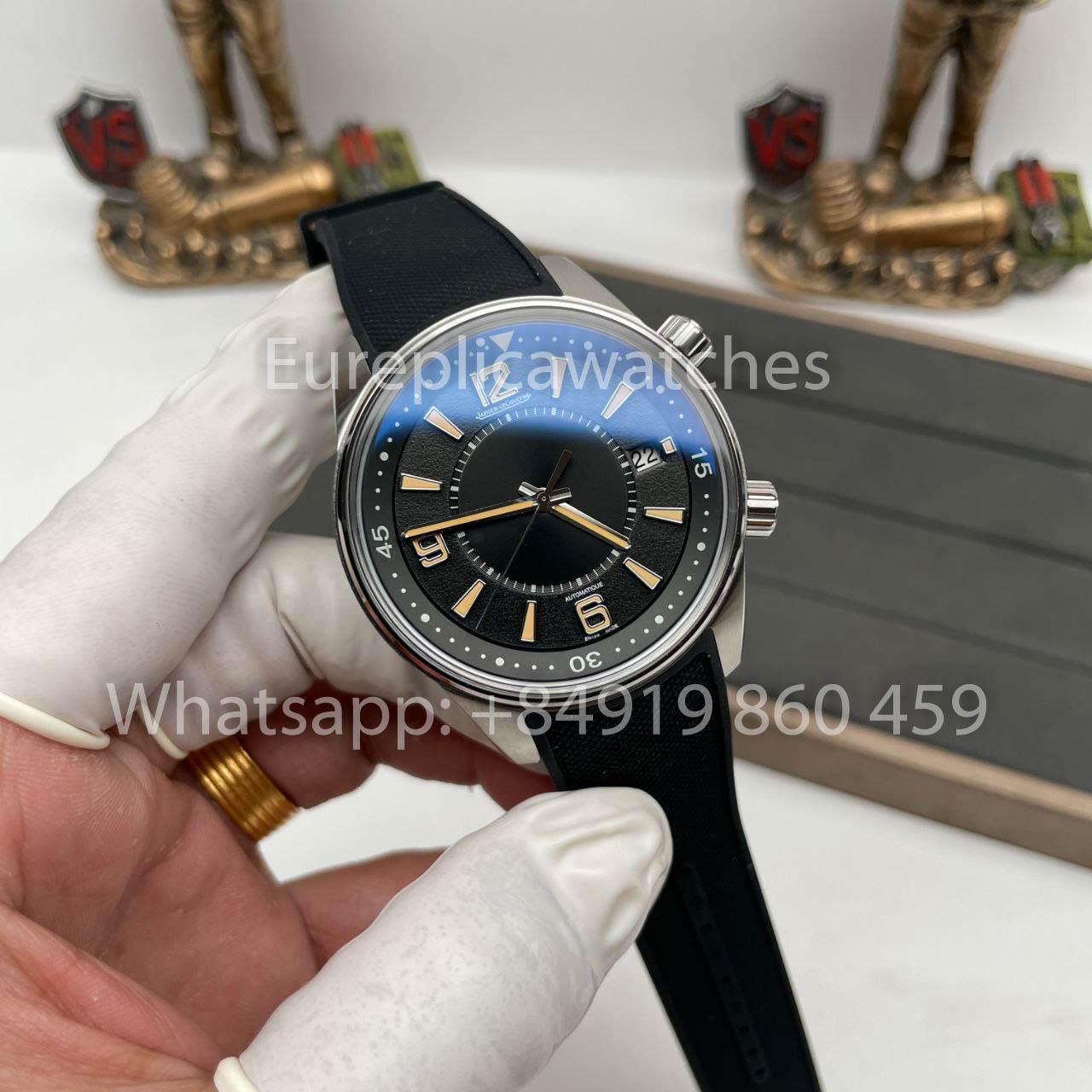 Jaeger Lecoultre Polaris Memovox 1:1 Best Clone BLS Fabbrica Black Dial