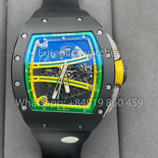 Richard Mille RM061 TZP-N Black Ceramic 1:1 Best Clone ZF Fabbrica