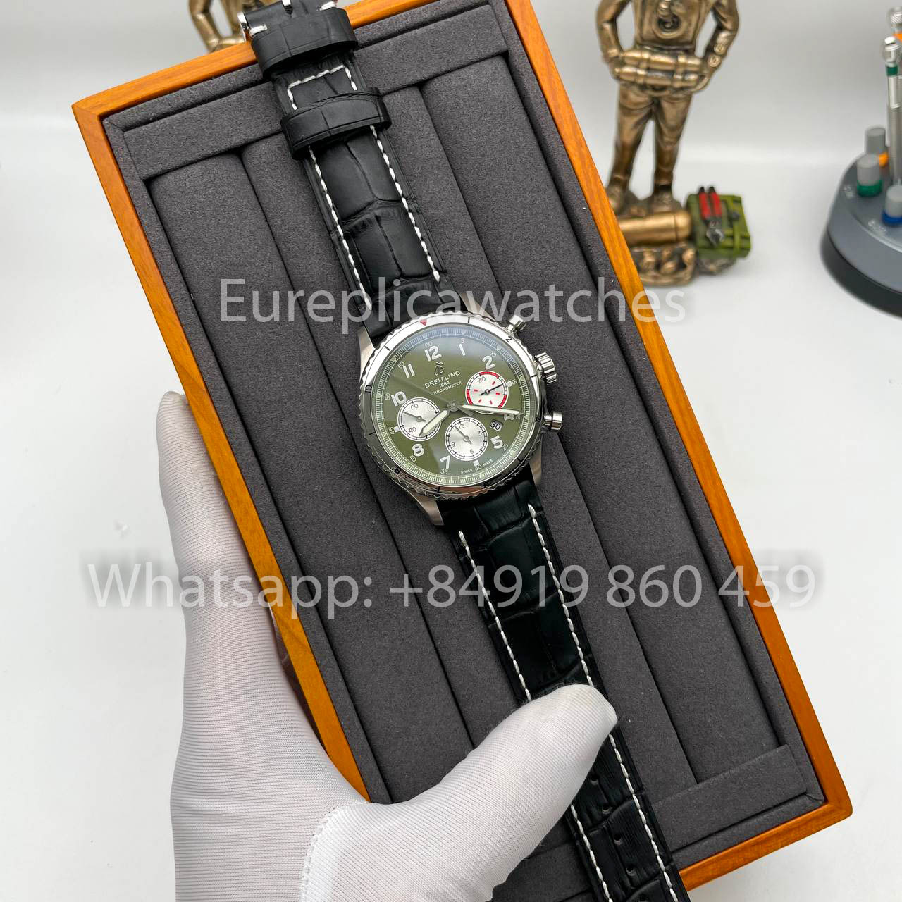 Breitling Aviator 8 Ab01192a1l1X1 quadrante verde  1:1 Best Clone EF Fabbrica