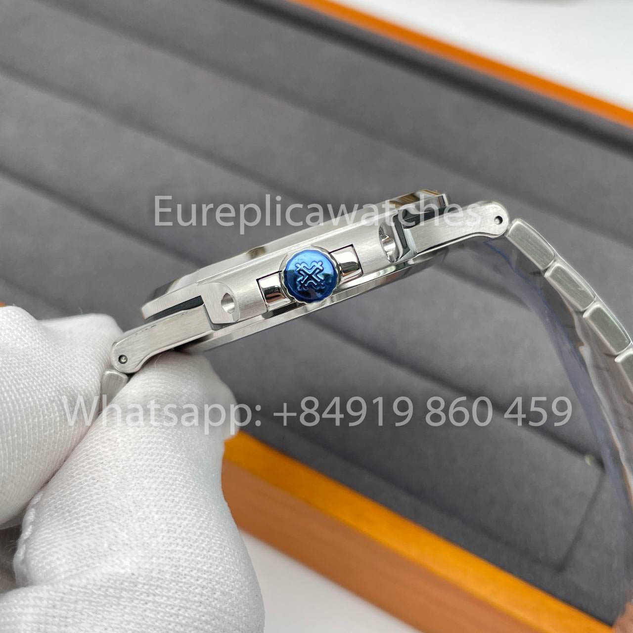 Patek Philippe Nautilus 5711/1A-014 quadrante verde 1:1 Best Clone 3K Fabbrica Newest Versione SS