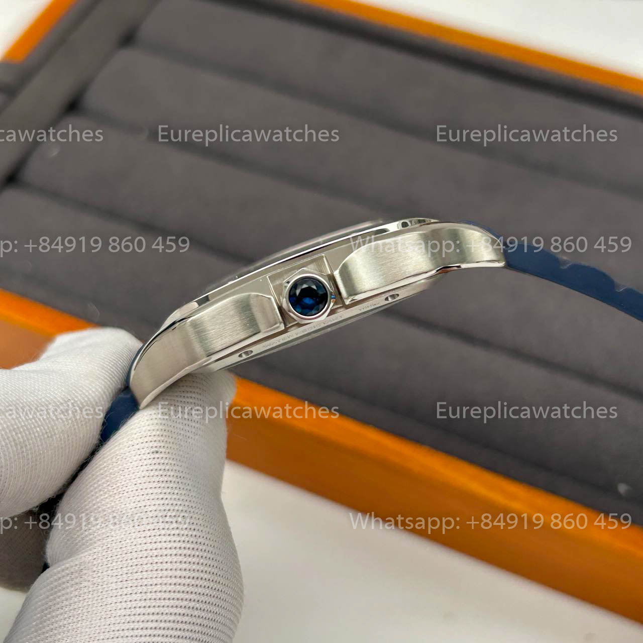 Cartier Santos Skeleton 40 mm W2020018 THB Fabbrica 1:1 Best Edition Bisel blanco