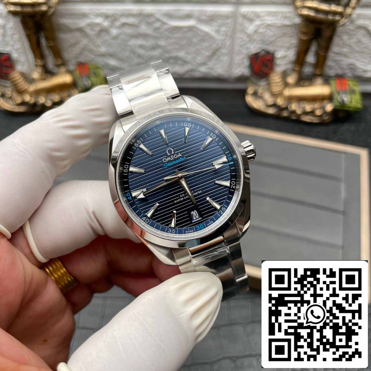 Omega Seamaster 220.10.41.21.03.001 1:1 edizione migliore VS Fabbrica quadrante blu Swiss ETA8900