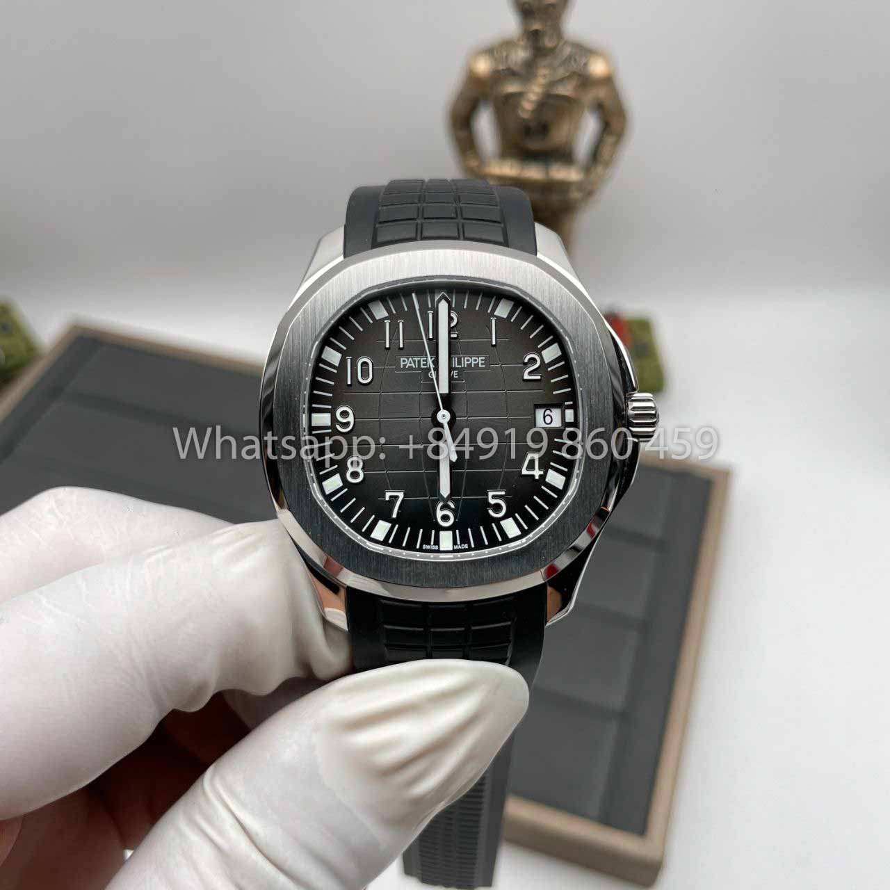 Patek Philippe Aquanaut 5167A-001 1:1 Best Clone 3K Fabbrica quadrante nero V3 new Buckle