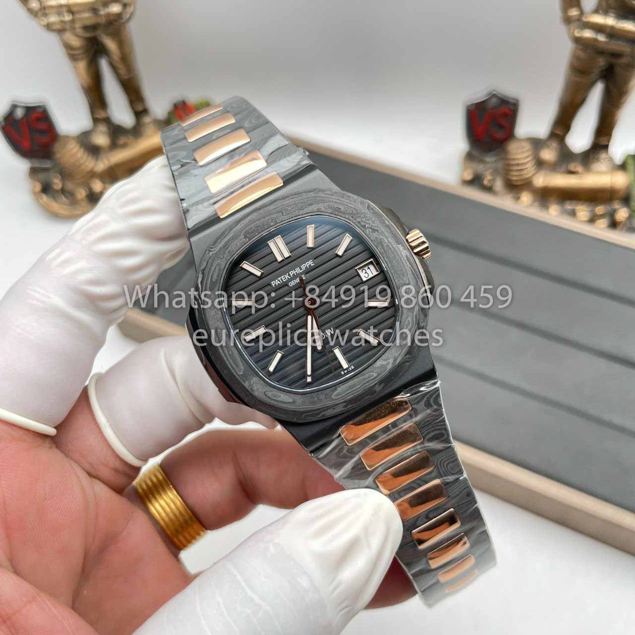 Patek Philippe Nautilus 5711 DiW 1:1 Best Clone Edizione fibra di carbonio Cassa