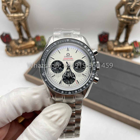 Omega Speedmaster 42MM 1:1 Best Edition OM Fabbrica White Dial