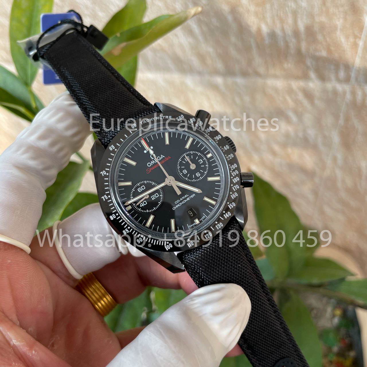 Omega Speedmaster 311.92.44.51.01.003 Moonwatch 1:1 Best Edition N1 Fabbrica fabric cinturino