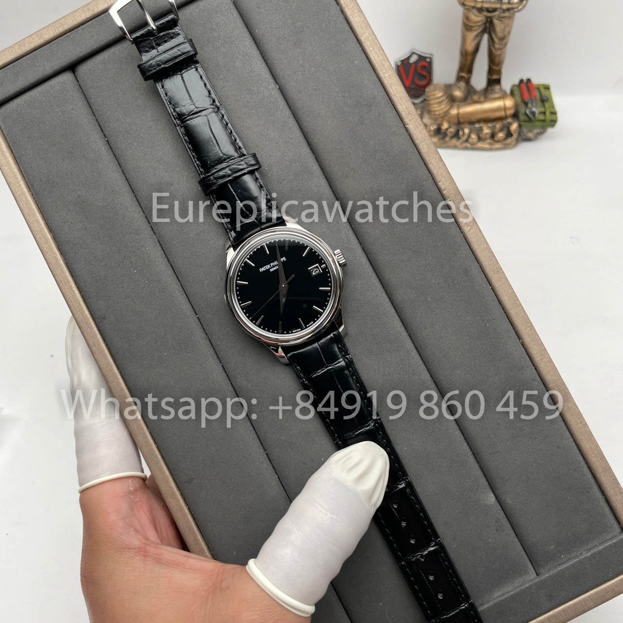 Patek Philippe Calatrava 5227G-010 1:1 edição melhor 3K Fabric quadrante preto