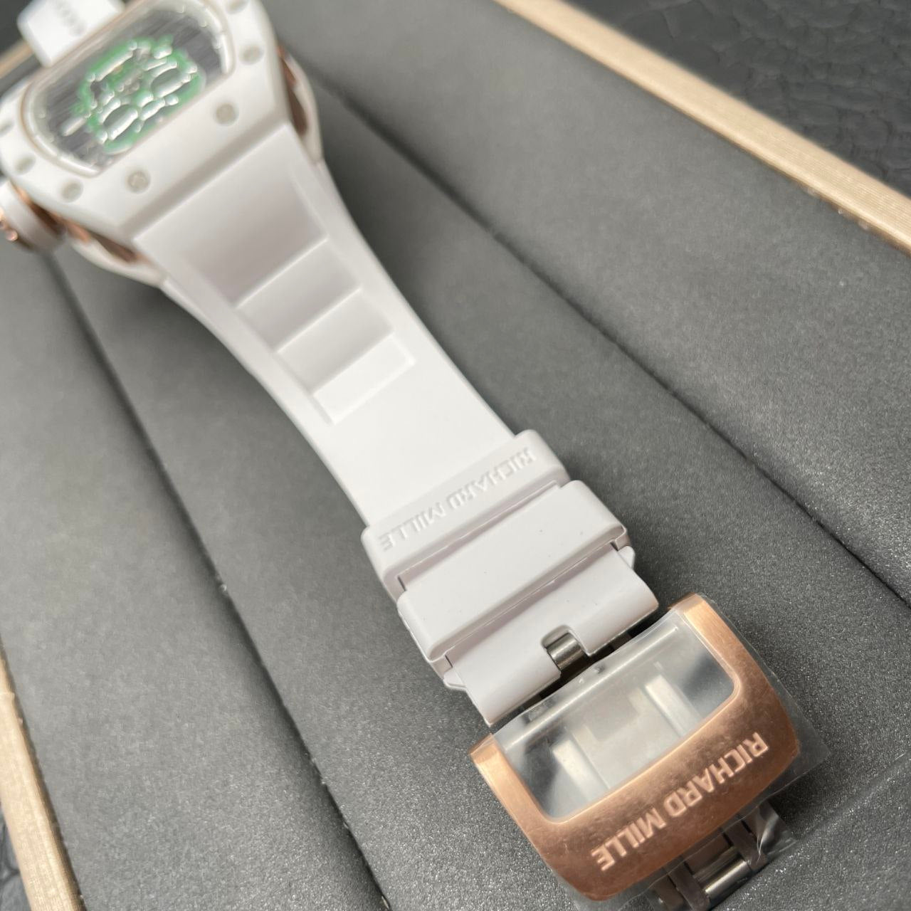 Richard Mille RM52-01 1:1 Best Edition YS Fabbrica Green Skull Tourbillon Dial