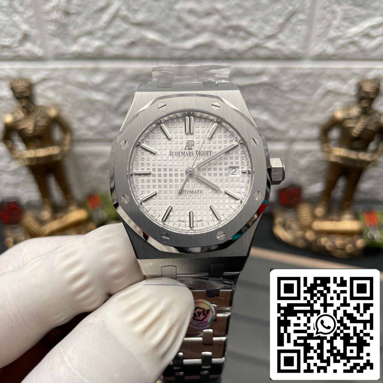 Audemars Piguet Royal Oak 15450ST.OO.1256ST.01 1:1 edizione migliore APS Fabbrica V3 quadrante argento