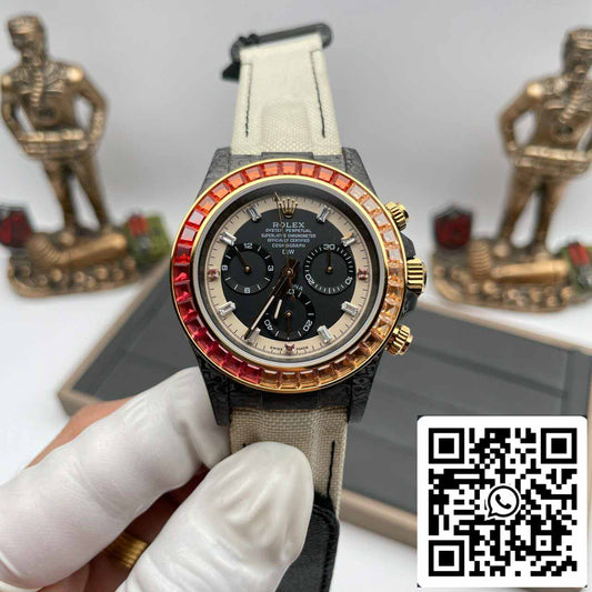 Rolex Daytona Cosmograph Diw versione personalizzata 1:1 edizione migliore Diw Fabbrica quadrante nero