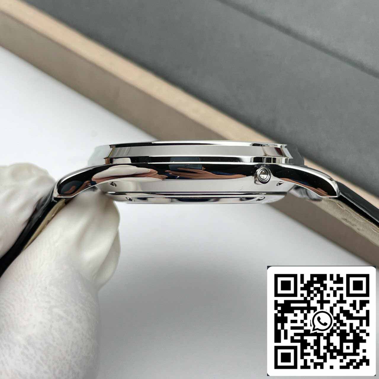 Jaeger LeCoultre Master Ultra Thin 130354J 1:1 Best Edition V9 Fabrica Mostrador Cinza Suíço ETA868
