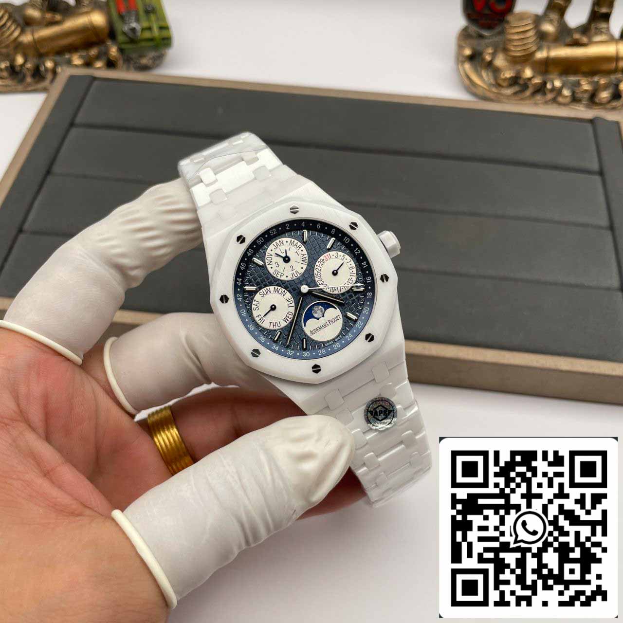 Audemars Piguet Royal Oak 26579CB.OO.1225CB.01 1:1 edición mejorada APS Fabbrica quadrante blu