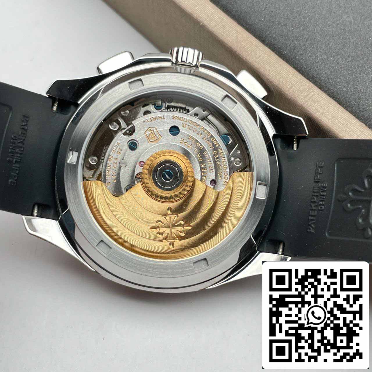 Patek Philippe Aquanaut 5968A-001 Black Rubber cinturino 1:1 Best Edition OM Fabbrica