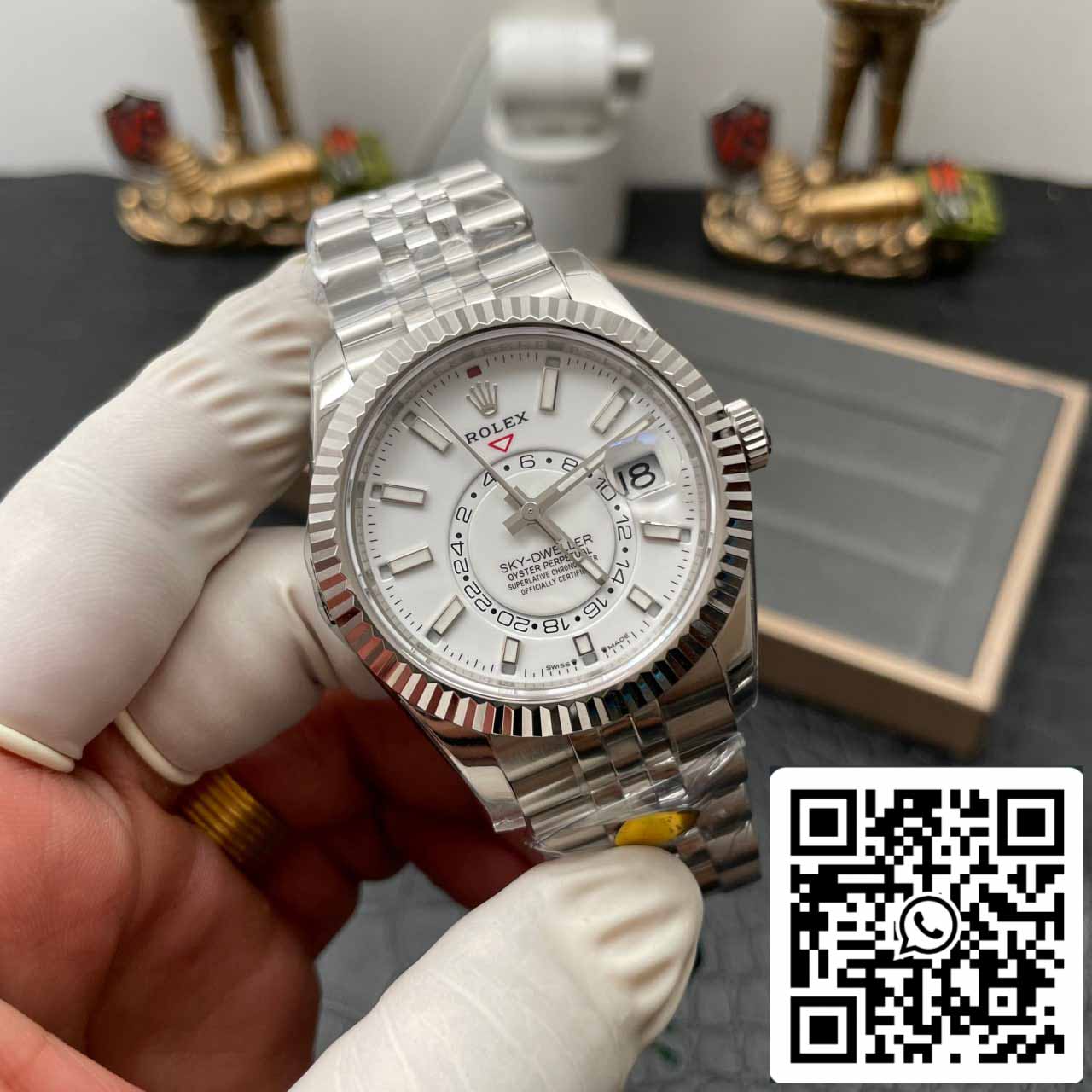 Rolex Sky Dweller M336934-0003 1:1 Best Edition ZF Fabbrica White Dial