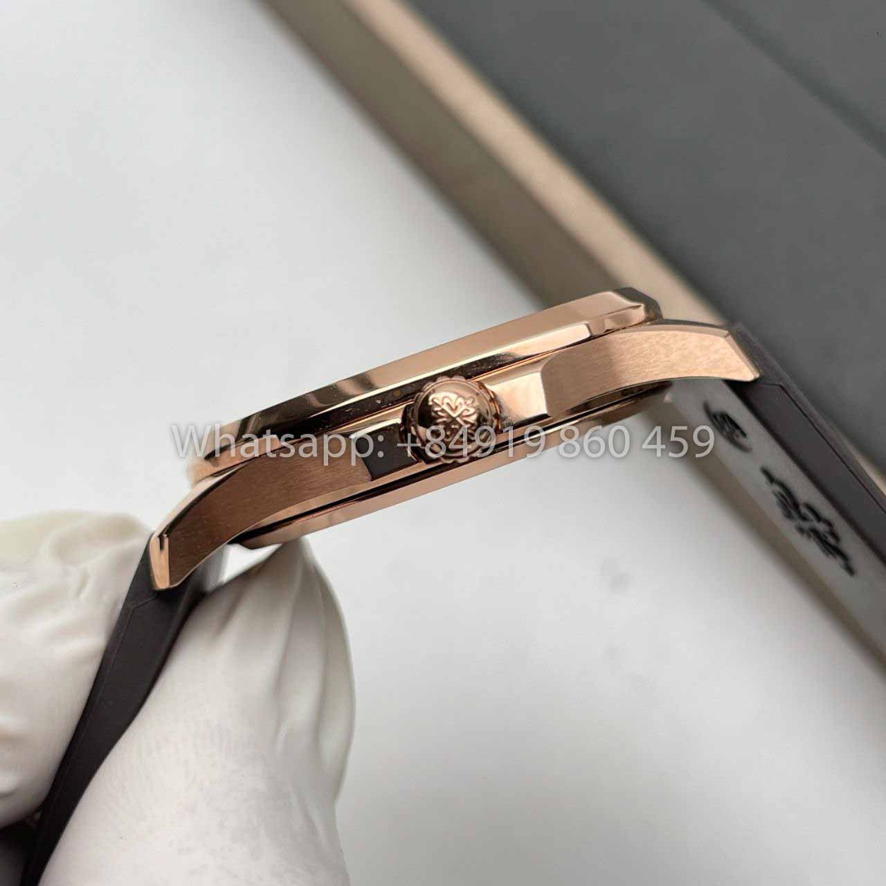 Patek Philippe Aquanaut 5067A Quartz movimento 1:1 Best Edition PPF Fabbrica Rose Gold Brown Dial