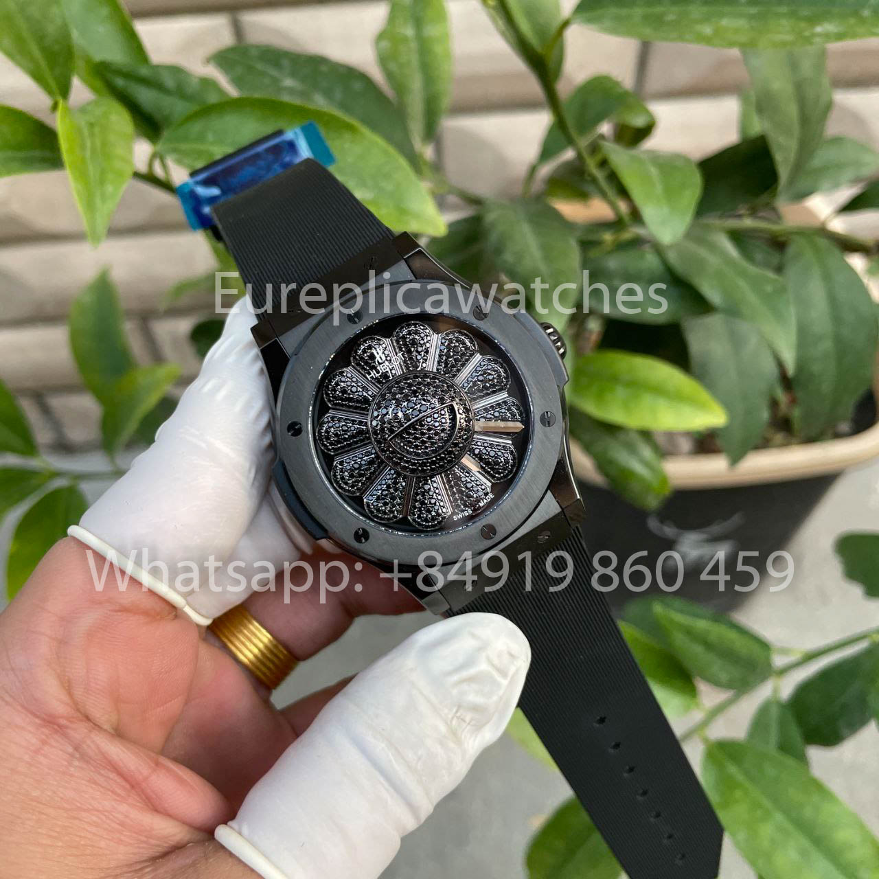Hublot Classic Fusion Takashi Murakami 507.CX.9000.RX.TAK21 1:1 Best Edition Sunflower Black Dial