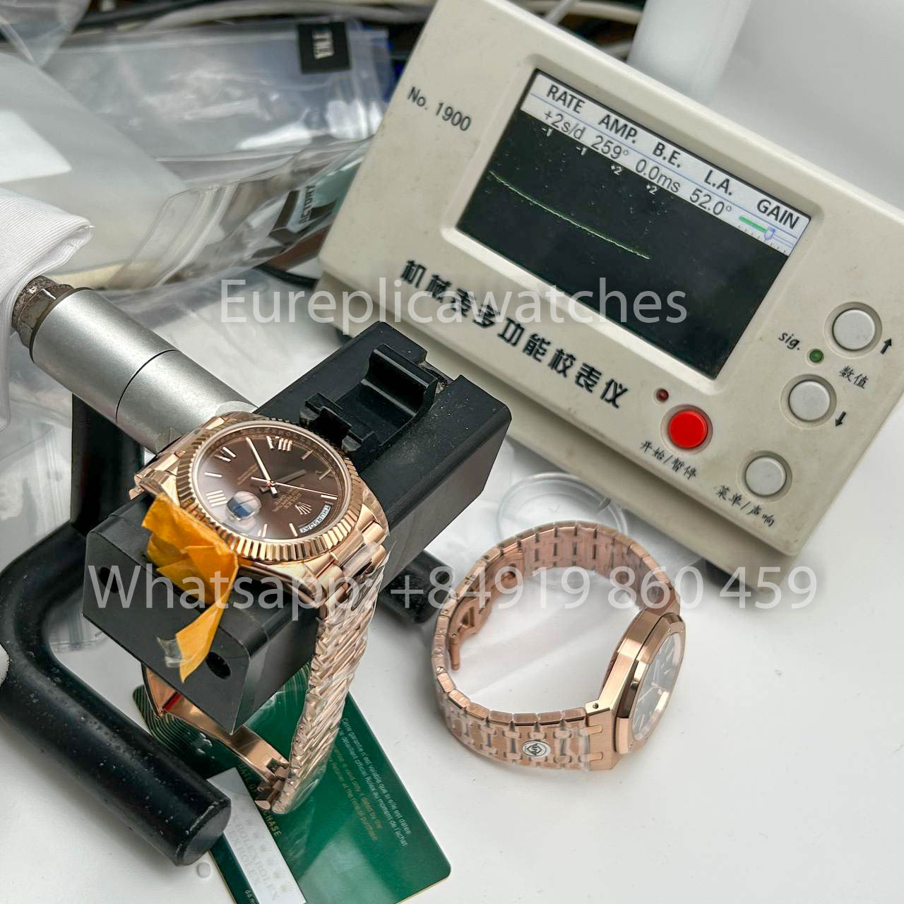 Rolex Everose Gold Day Date 40 228235-0002 Chocolate Dial  1:1 Best Clone KF Fabbrica 215 Gram