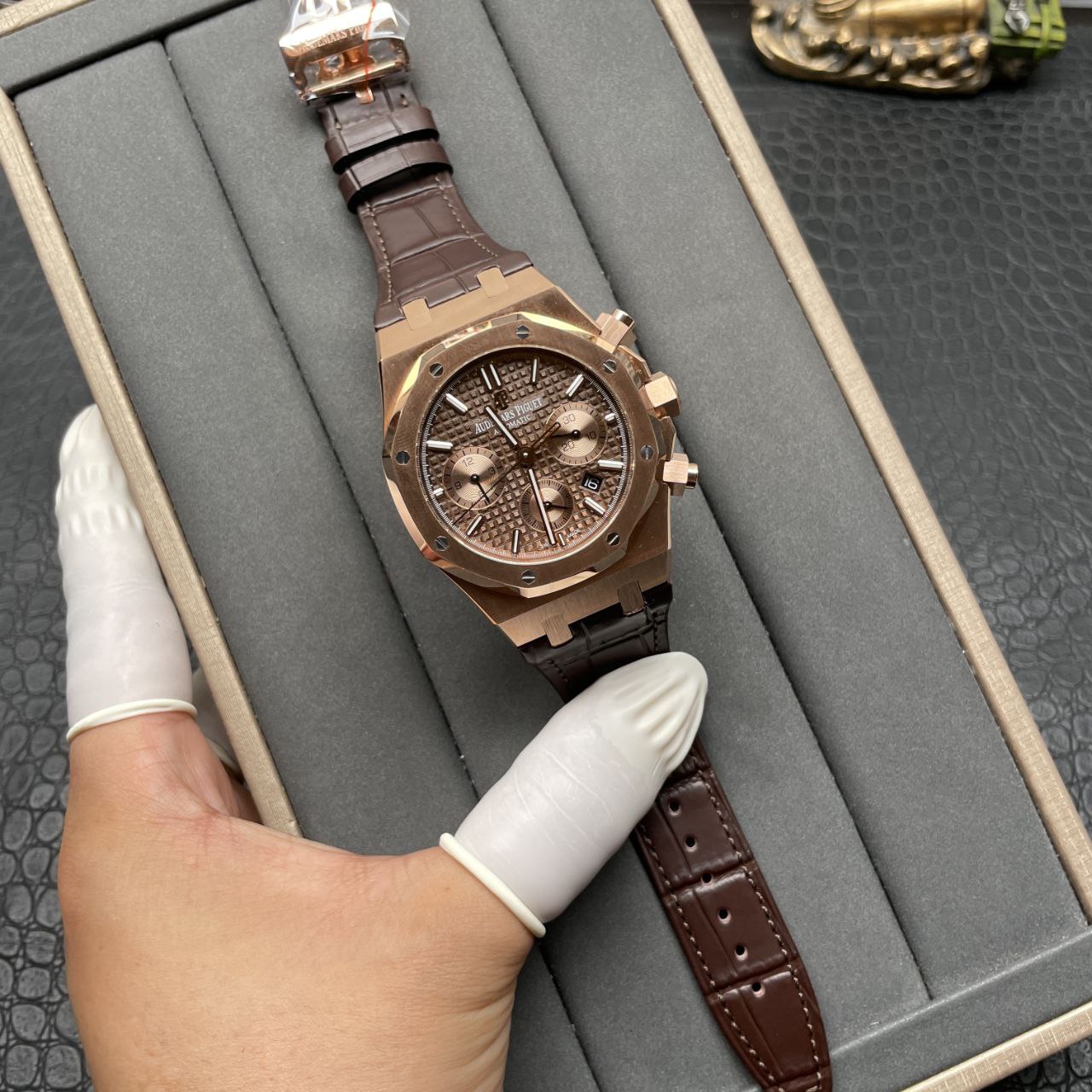 Audemars Piguet Royal Oak Chronograph 26331OR.OO.D821CR.01 1:1 Best Edition OM Fabbrica Rose Gold