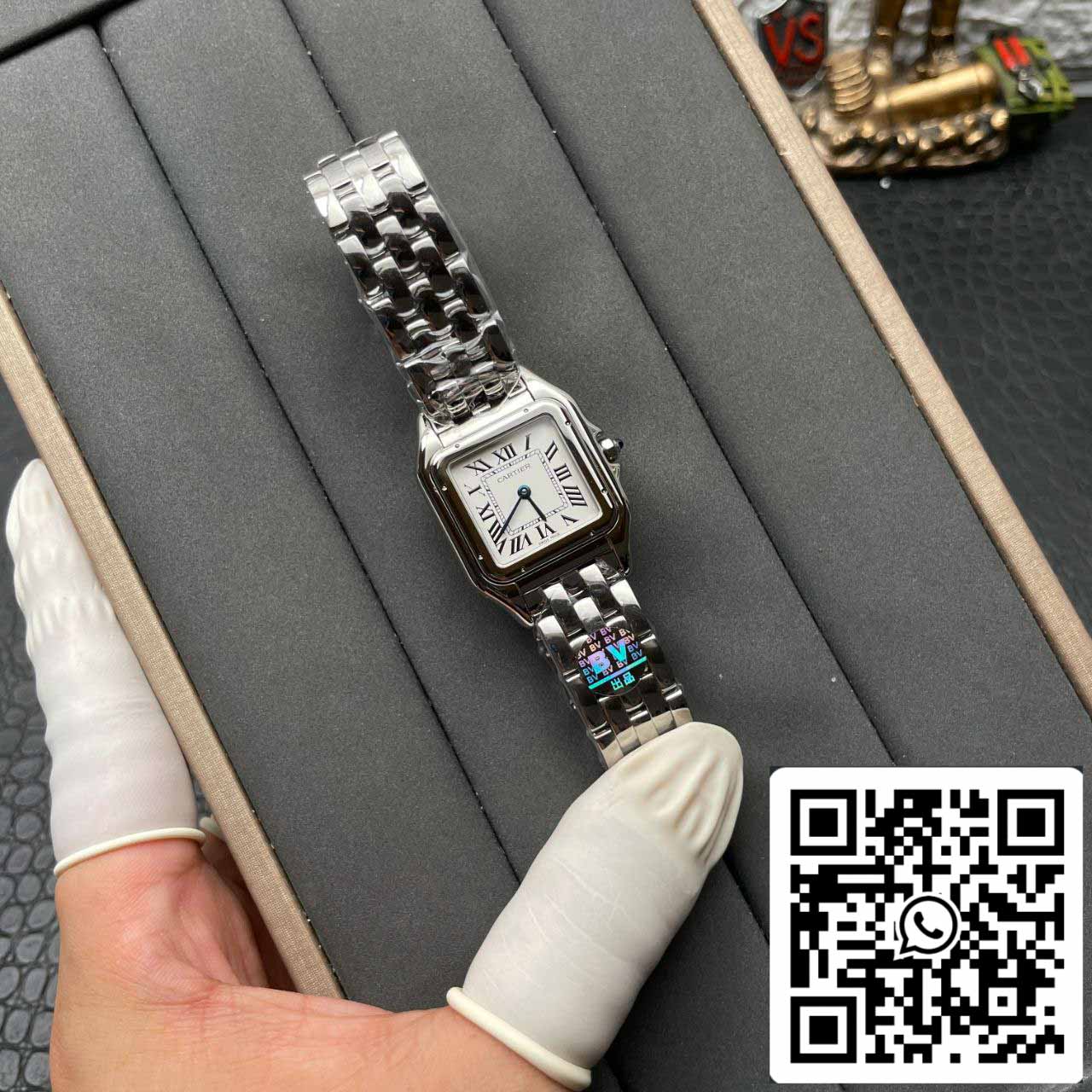 Panthere De Cartier WSPN0007 BV Fabbrica 1:1 edizione migliore Swiss Quartz 316L acciaio inossidabile bracciale