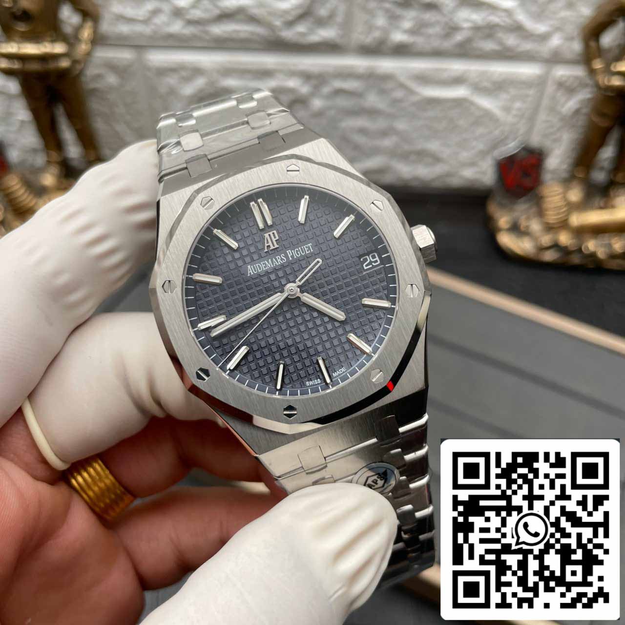 Audemars Piguet Royal Oak 15500ST.OO.1220ST.01 APS Fabbrica V3 quadrante blu