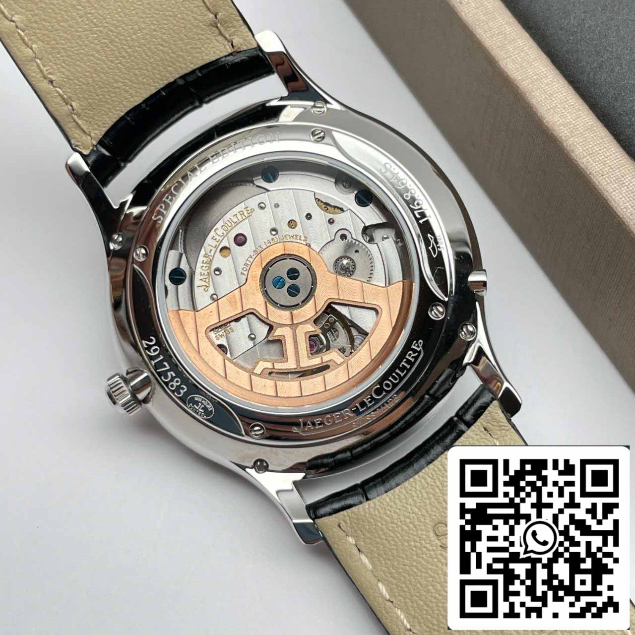Jaeger LeCoultre Master Ultra Thin 130354J 1:1 Best Edition V9 Fabrica Mostrador Cinza Suíço ETA868