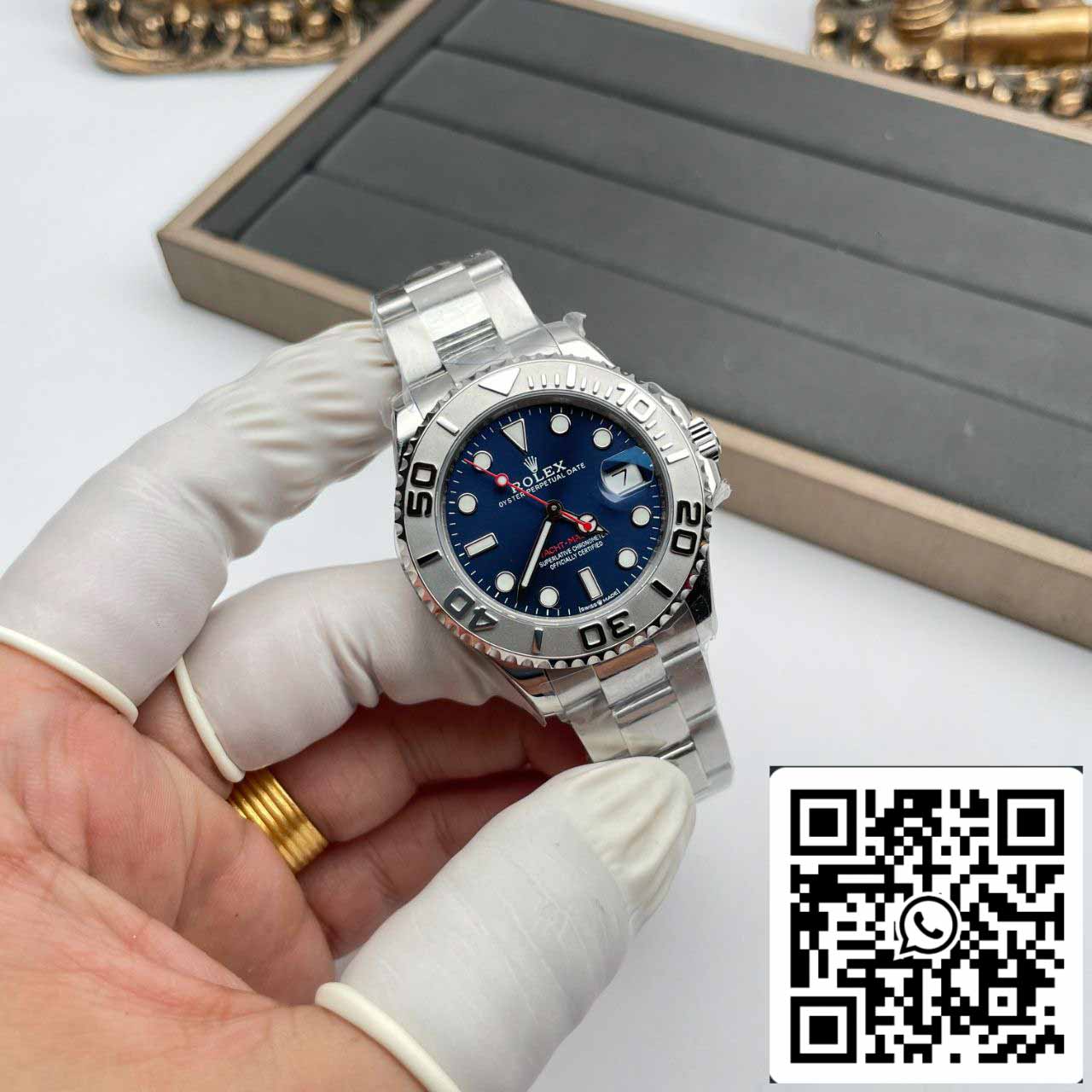 Rolex Yacht Master 268622 1:1 edizione migliore AR Fabbrica quadrante blu