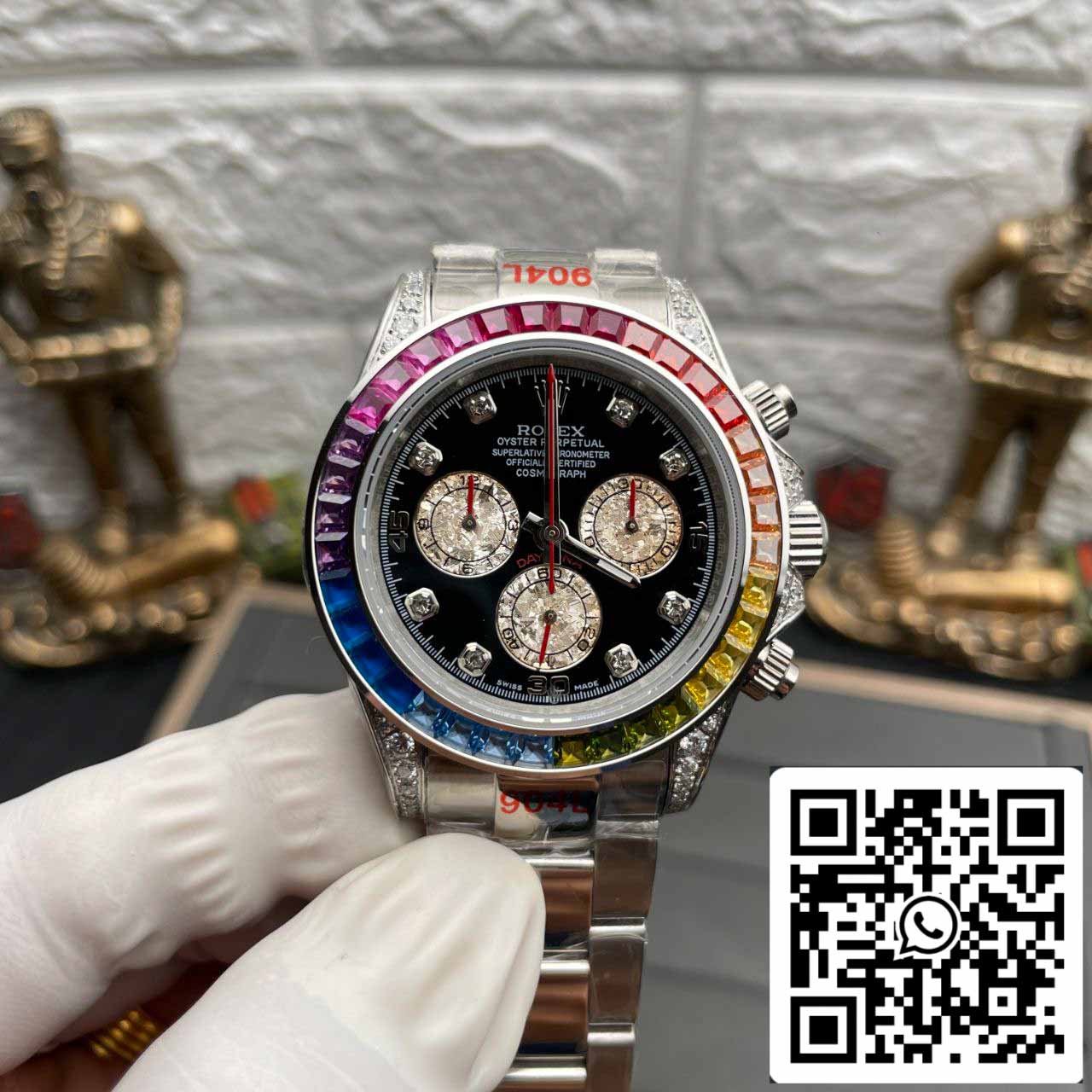 Rolex Daytona 116599 RBOW 1:1 Mejor Edición TW Fabbrica Esfera Negra